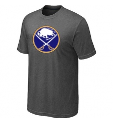 NHL Men's Buffalo Sabres Big & Tall Logo T-Shirt - Dark Grey