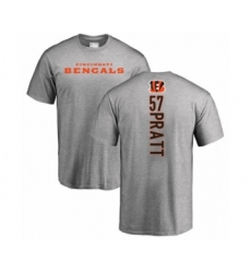 Football Cincinnati Bengals #57 Germaine Pratt Ash Backer T-Shirt