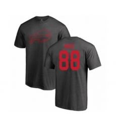 Football Buffalo Bills #88 Dawson Knox Ash One Color T-Shirt