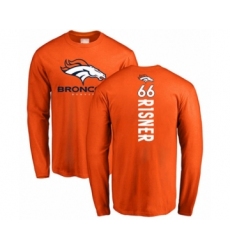 Football Denver Broncos #66 Dalton Risner Orange Backer Long Sleeve T-Shirt