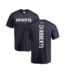 Football New England Patriots #52 Elandon Roberts Navy Blue Backer T-Shirt