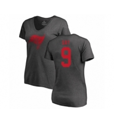 Football Women's Tampa Bay Buccaneers #9 Matt Gay Ash One Color T-Shirt