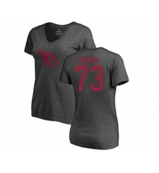 Football Women's Arizona Cardinals #73 Max Garcia Ash One Color T-Shirt