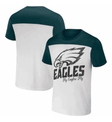 Men's Philadelphia Eagles Cream Green X Darius Rucker Collection Colorblocked T Shirt
