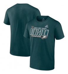 Men's Philadelphia Eagles Fanatics Branded Midnight Green 2022 NFC East Division Champions Divide & Conquer T-Shirt.webp