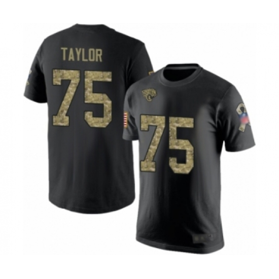 Football Men's Jacksonville Jaguars #75 Jawaan Taylor Black Camo Salute ...