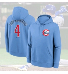 Men's Chicago Cubs #4 Pete Crow-Armstrong Blue Stitched sweatshirt