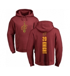 Basketball Cleveland Cavaliers #20 Brandon Knight Maroon Backer Pullover Hoodie