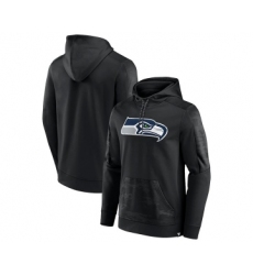Men's Seattle Seahawks Black On The Ball Pullover Hoodie