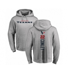 Football Houston Texans #22 Gareon Conley Ash Backer Pullover Hoodie