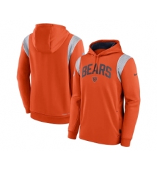 Men's Chicago Bears Orange Sideline Stack Performance Pullover Hoodie