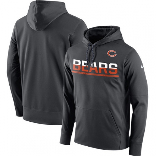 NFL Men's Chicago Bears Nike Sideline Circuit Anthracite Pullover ...
