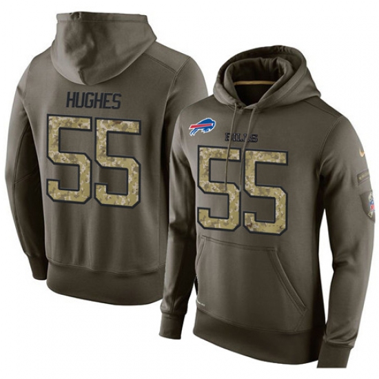 NFL Nike Buffalo Bills #55 Jerry Hughes Green Salute To Service Men's ...