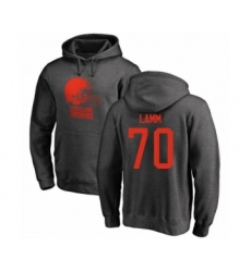 Football Cleveland Browns #70 Kendall Lamm Ash One Color Pullover Hoodie