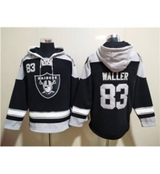 Men's Las Vegas Raiders #83 Darren Waller Ageless Must-Have Lace-Up Pullover Football Hoodie