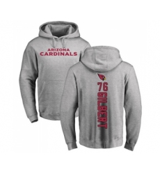 Football Arizona Cardinals #76 Marcus Gilbert Ash Backer Pullover Hoodie