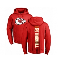 Football Kansas City Chiefs #22 Juan Thornhill Red Backer Pullover Hoodie
