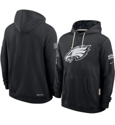 Men's Philadelphia Eagles Black 2026 Salute to Service Sideline Dri-FIT Pullover Hoodie