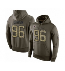Football Men's Atlanta Falcons #96 Tyeler Davison Green Salute To Service Pullover Hoodie