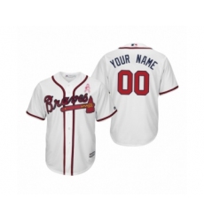 Atlanta Braves Custom White 2019 Mother's Day Cool Base Jersey