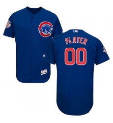 Men's Chicago Cubs Majestic Alternate Royal Flex Base Authentic Collection Custom Jersey