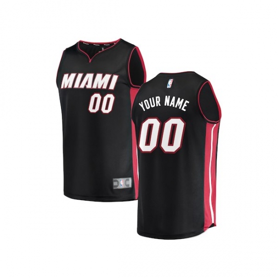 Youth Miami Heat Fanatics Branded Black Fast Break Custom Replica ...