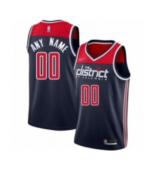 Youth Washington Wizards Customized Swingman Navy Blue Finished Basketball Jersey - Statement Edition