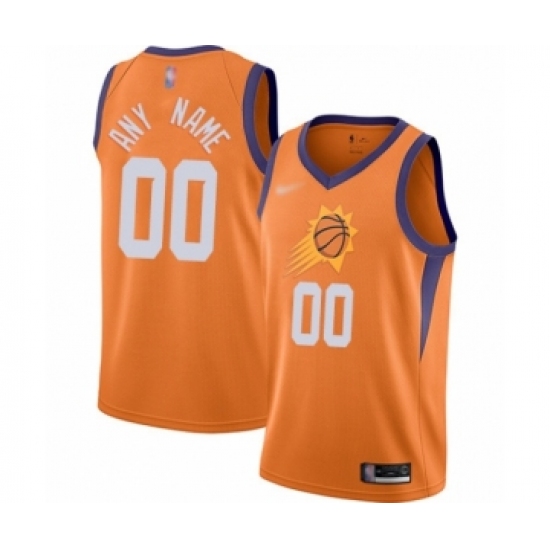 Men's Phoenix Suns Customized Authentic Orange Finished Basketball ...