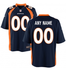 Mens Denver Broncos Nike Navy Blue Customized Alternate Game Jersey