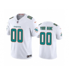 Men's Miami Dolphins Active Player Custom White 2023 F.U.S.E Vapor Limited Stitched Football Jersey