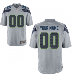 Seattle Seahawks Nike Custom Alternate Game Jersey - Gray