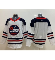 Mens Adidas Winnipeg Jets White Custom Made Fanatics Branded Alternate Player Jersey
