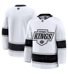 Men's Los Angeles Kings Custom White 2024-25 Away Stitched Hockey Jersey