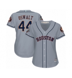 Women's Houston Astros #44 Roy Oswalt Authentic Grey Road Cool Base 2019 World Series Bound Baseball Jersey