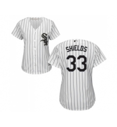 Women's Majestic Chicago White Sox #33 James Shields Replica White Home Cool Base MLB Jerseys