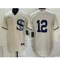 Men's Chicago White Sox #12 Colson Montgomery Cream 2021 Field of Dreams Authentic Jersey