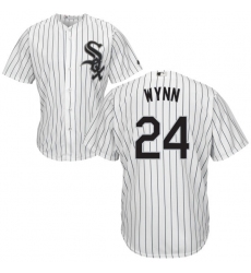 Men's Majestic Chicago White Sox #24 Early Wynn Replica White Home Cool Base MLB Jersey
