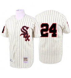Men's Mitchell and Ness 1959 Chicago White Sox #24 Early Wynn Authentic Cream Throwback MLB Jersey