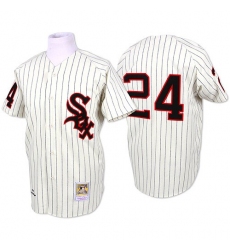 Men's Mitchell and Ness Chicago White Sox #24 Early Wynn Replica White Throwback MLB Jersey