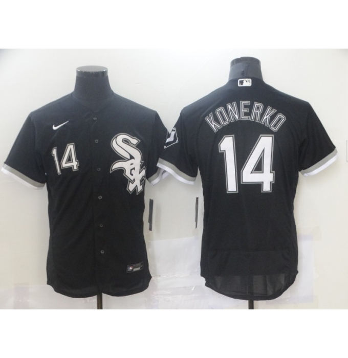 Men's Nike Chicago White Sox #14 Bill Melton Replica Black Alternate Jersey