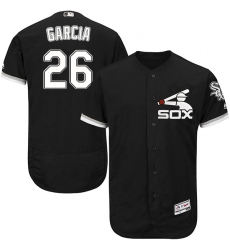 Men's Majestic Chicago White Sox #26 Avisail Garcia Authentic Black Alternate Home Cool Base MLB Jersey