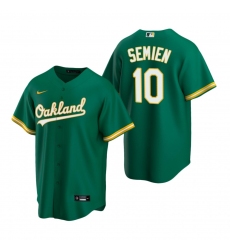 Men's Nike Oakland Athletics #10 Marcus Semien Green Alternate Stitched Baseball Jersey