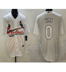 Men's St Louis Cardinals #1 Ozzie Smith White Mexico Cool Base Stitched Jersey