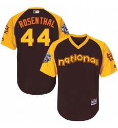 Youth Majestic St. Louis Cardinals #44 Trevor Rosenthal Authentic Brown 2016 All-Star National League BP Cool Base MLB Jersey