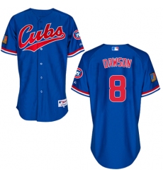 Men's Majestic Chicago Cubs #8 Andre Dawson Replica Royal Blue 1994 Turn Back The Clock MLB Jersey