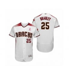 Men's Archie Bradley Arizona Diamondbacks #25 White Crimson 2019 Mothers Day Flex Base Authentic Jersey