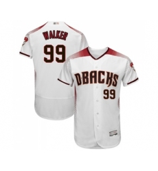 Men's Arizona Diamondbacks #99 Taijuan Walker White Home Authentic Collection Flex Base Baseball Jersey