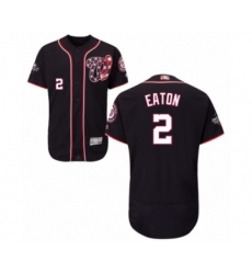 Men's Washington Nationals #2 Adam Eaton Navy Blue Alternate Flex Base Authentic Collection 2019 World Series Bound Baseball Jersey