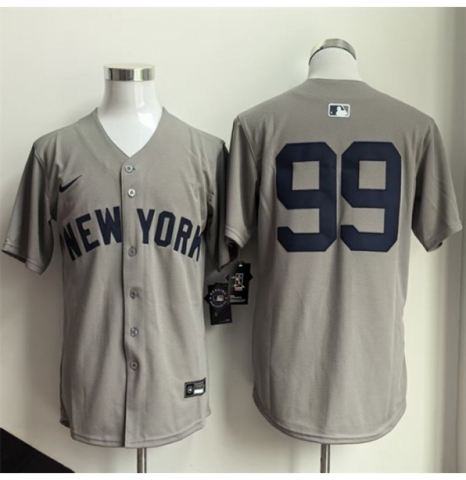 Men's New York Yankees #99 Aaron Judge Grey 2026 Limited Stitched Baseball Jersey
