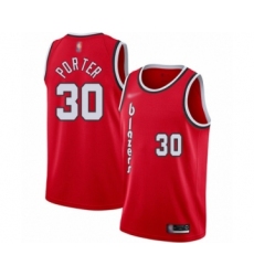 Men's Portland Trail Blazers #30 Terry Porter Swingman Red Hardwood Classics Basketball Jersey